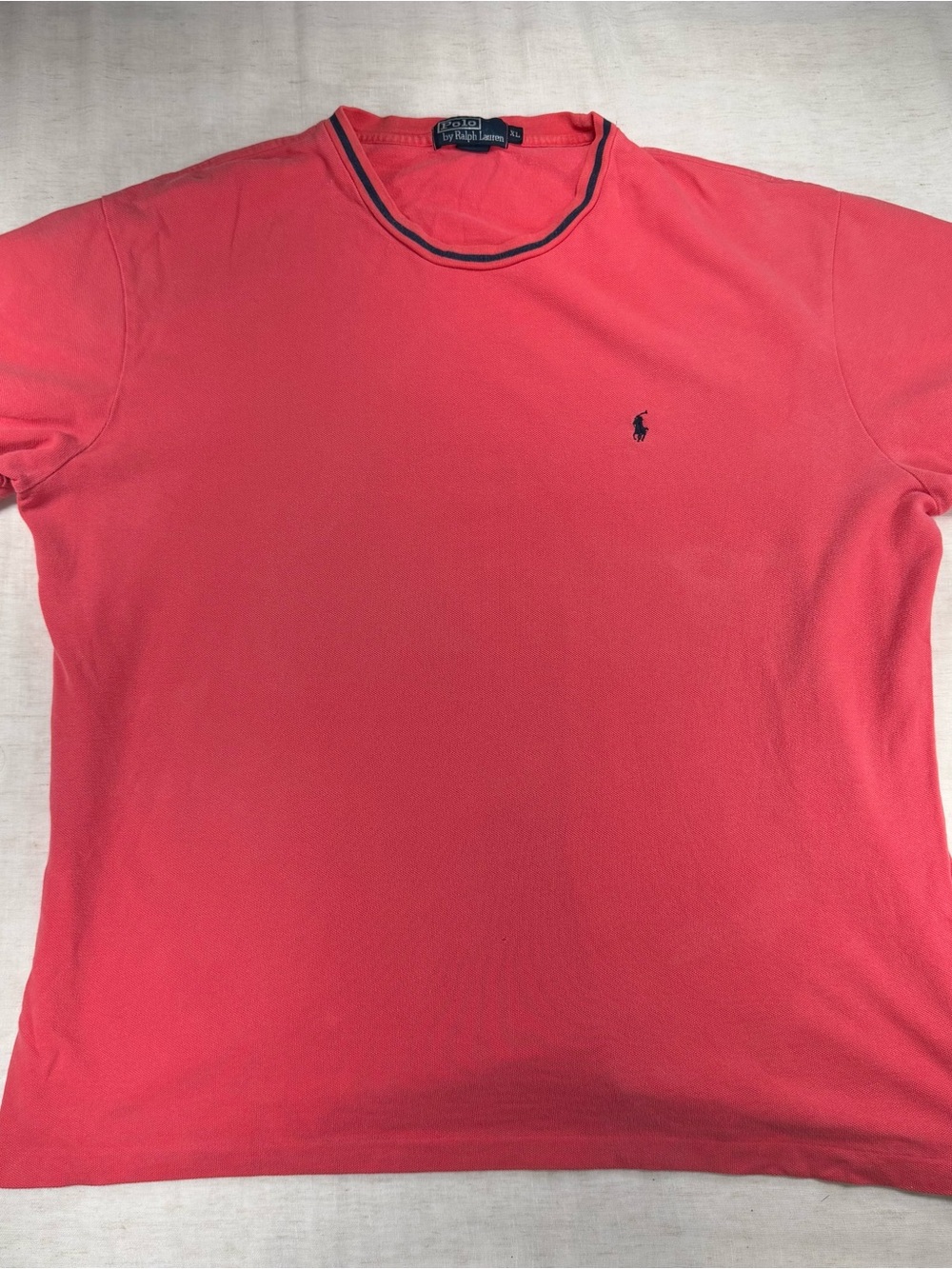 Vintage Polo by Ralph Lauren Men’s Coral Crewneck T-Shirt